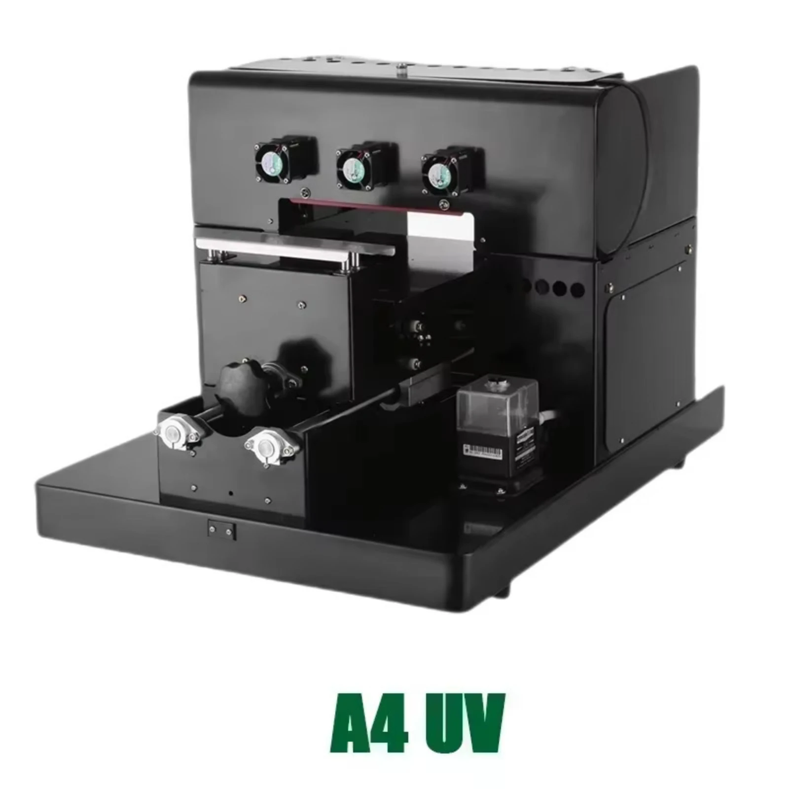 A3 A4 UV Flatbed Printer, Auto Rotary UV Printer 2880×1440DPI for Phone Case, Bottle, Wood, Metal, Acrylic, Glass & Custom Printing