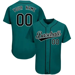 Custom Baseball Jersey Full Sublimated Team Name/Numbers Make Your Own Softball V-neck Shirts for Men/Kids Outdoor Game Big size