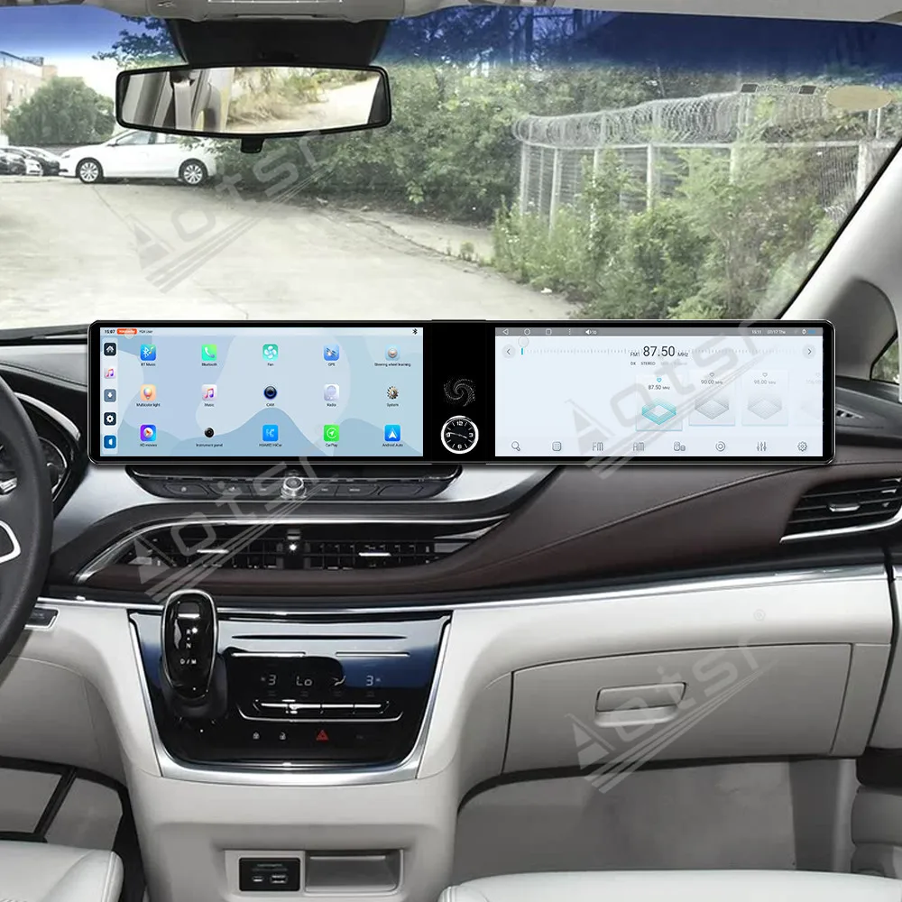 

12,3-дюймовый автомобильный радиоприемник с двумя экранами для Buick GL8 2020-2022, автомобильный мультимедийный видеоплеер, GPS-навигация, блок Carplay HD, автомобильные аксессуары