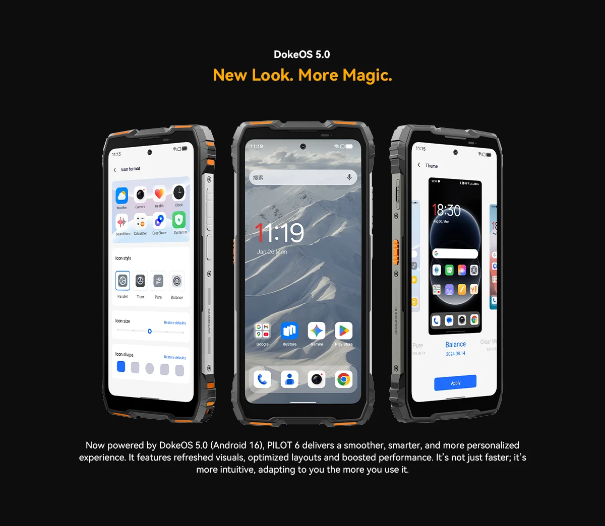 New Blackview Oscal Pilot 6 Rugged Phone 6.78-inch 2.4K 120Hz Display Thermal imaging 4.5W 98dB Speaker 10000mAh Cellphone