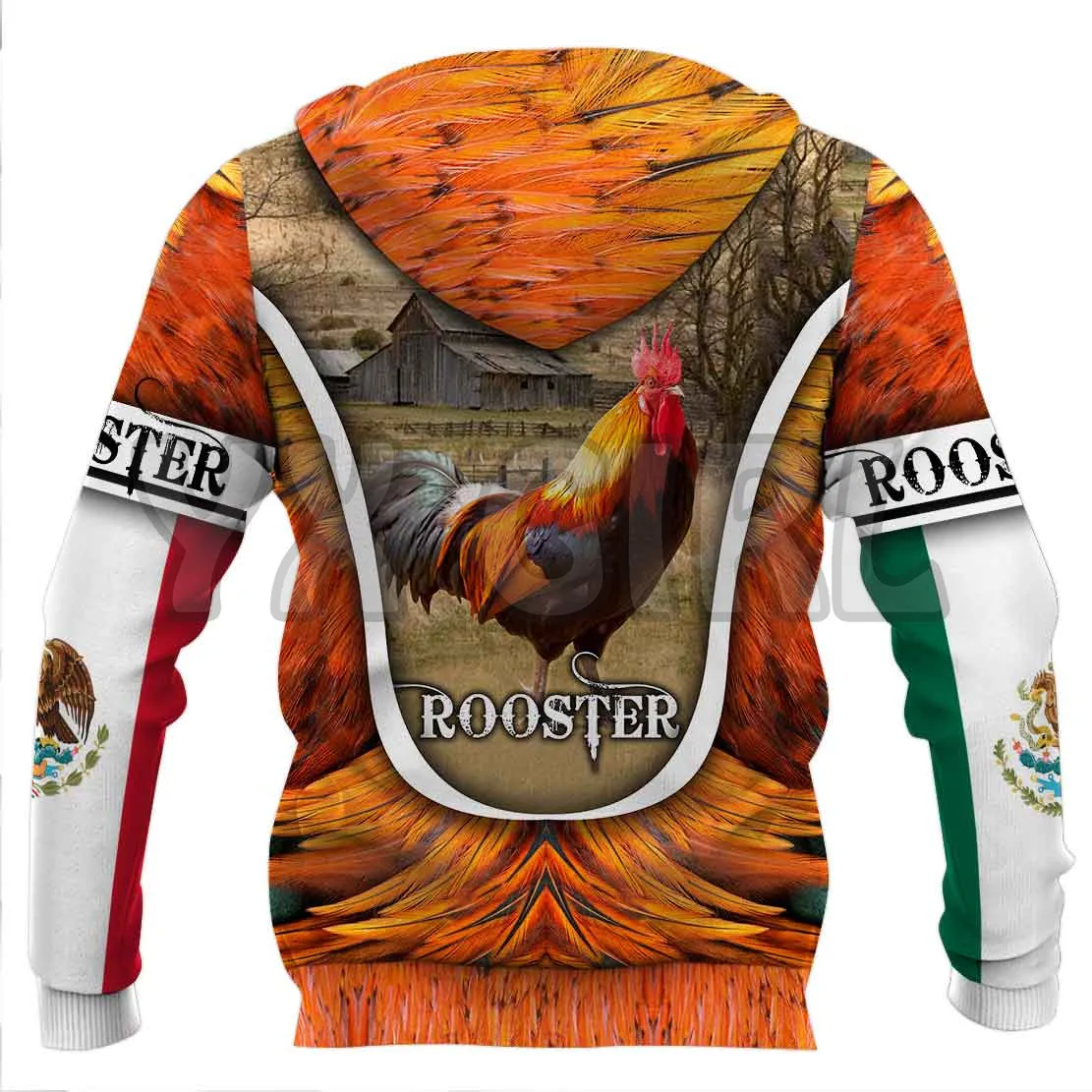 Rooster   3D Printed Hoodies  Unisex Pullovers Funny Dog Hoodie Casual Street Tracksuit