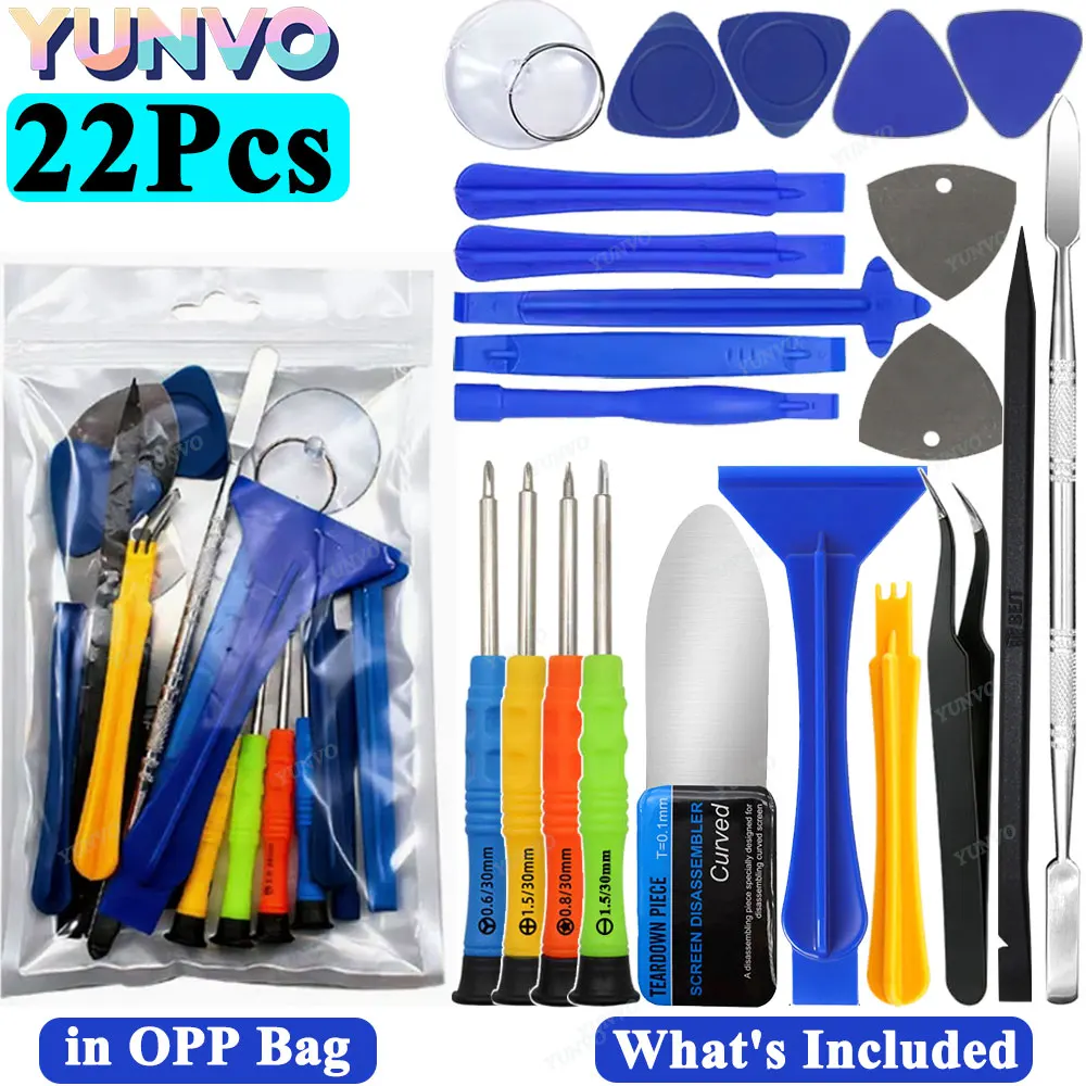 22-in-1 Precision Screwdriver Set with Spudger Pry Tools Repair Opening Tool Kit for Mobile Phone Tablet Laptop Disassembly Toll