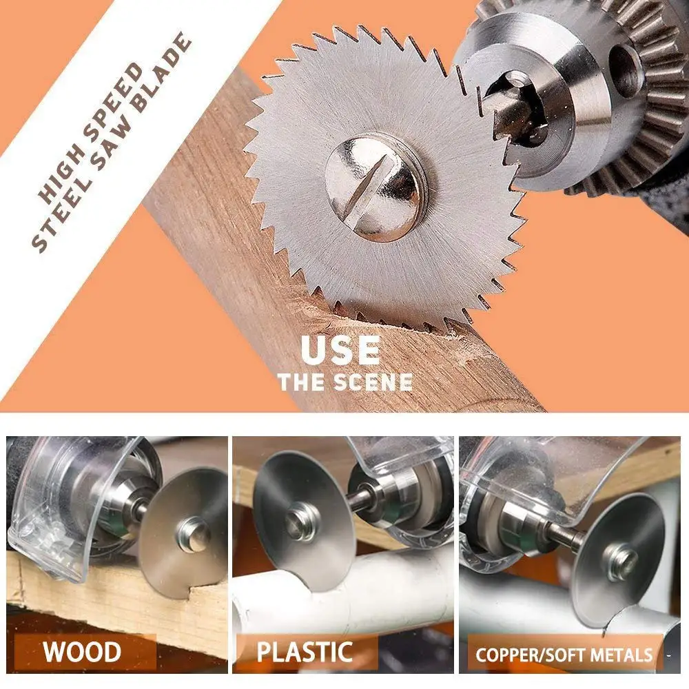 2-41PCS Diamond Cutting Disc Mini Circular Saw Blade Set Sanding Grinding Wheel Woodworking Tool Dremel Power Tools Accessories