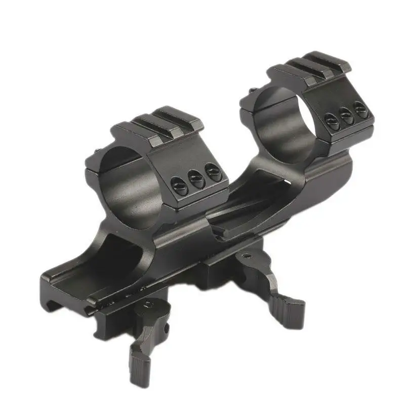 Metal HeavyDuty Dual  25.4mm / 30mm Quick CantiWeaver Scope Mount QD Hunting Holder For AR15 M4 M16 20mm Picatinny Weaver Rail