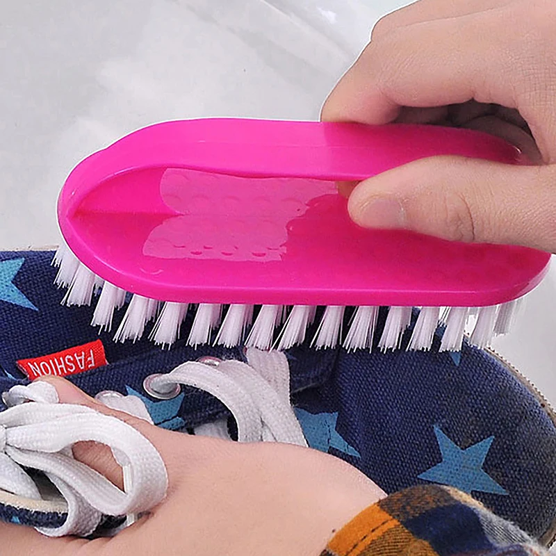 Brosse à récurer aléatoire à poils souples, brosse à récurer portable en plastique pour le linge, les vêtements et les chaussures, les mains et les livres, 1PC