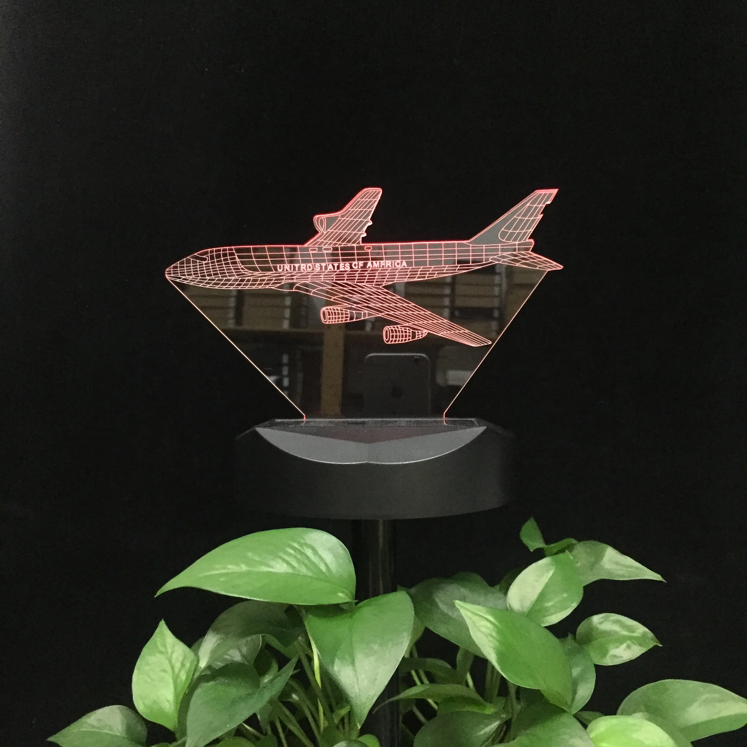 Trainer Aircraft Monoplane Seaplane Hydroplane Passenger Plane Amphibian Airplane Aircraft Solar Powered 3D LED Night Lamp