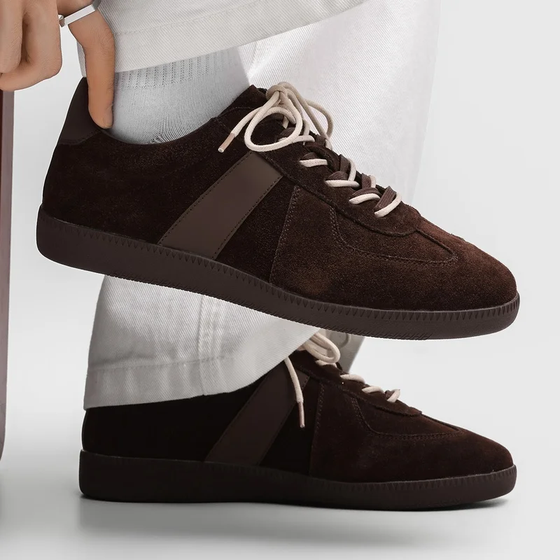 

DIMANYU Men German Army Trainers 2026 Autumn New British Style Commuter Men A-Gan Shoes Retro Casual Men's Sneakers