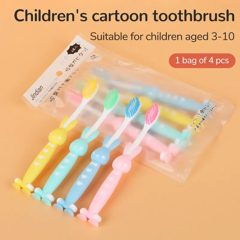 Cartoon Children Toothbrush, Manual Toothbrushes With Extra Soft Bristles For Deep Cleaning Oral Care At Home For Kids