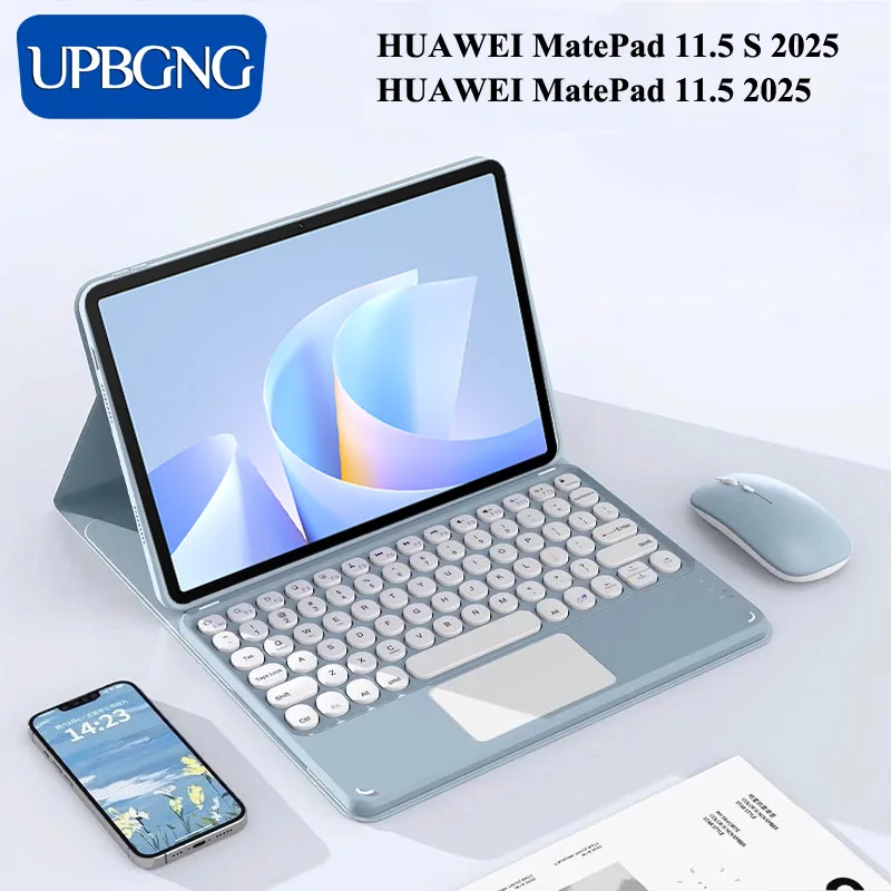 

For Huawei Matepad 11.5S 2025 11.5 Case Detachable Wireless Bluetooth Tablets Keyboard Stand Folio Cover for Huawei Matepad 11.5