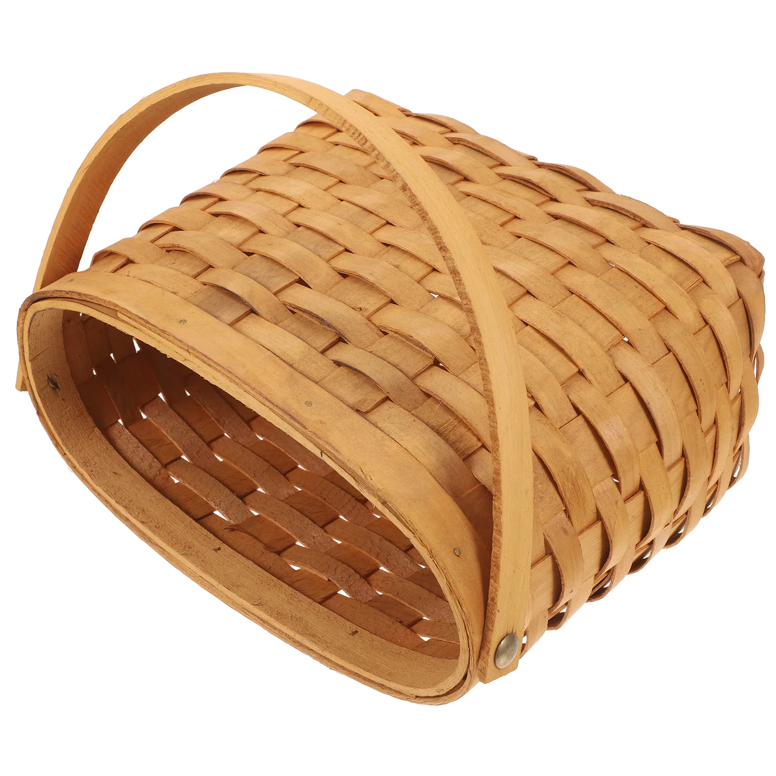

Flower Basket Small Woven Garden Basket Handmade For Flowers Fruits Storage Picnic Wedding Harvesting Vegetables Baskets