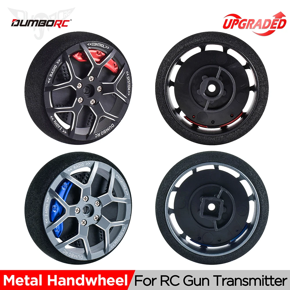 DUMBORC Remote Control Metal Handwheel Steering Wheel with Foam For DUMBORC RadioLink Gun RC Universal Transmitter Upgrade