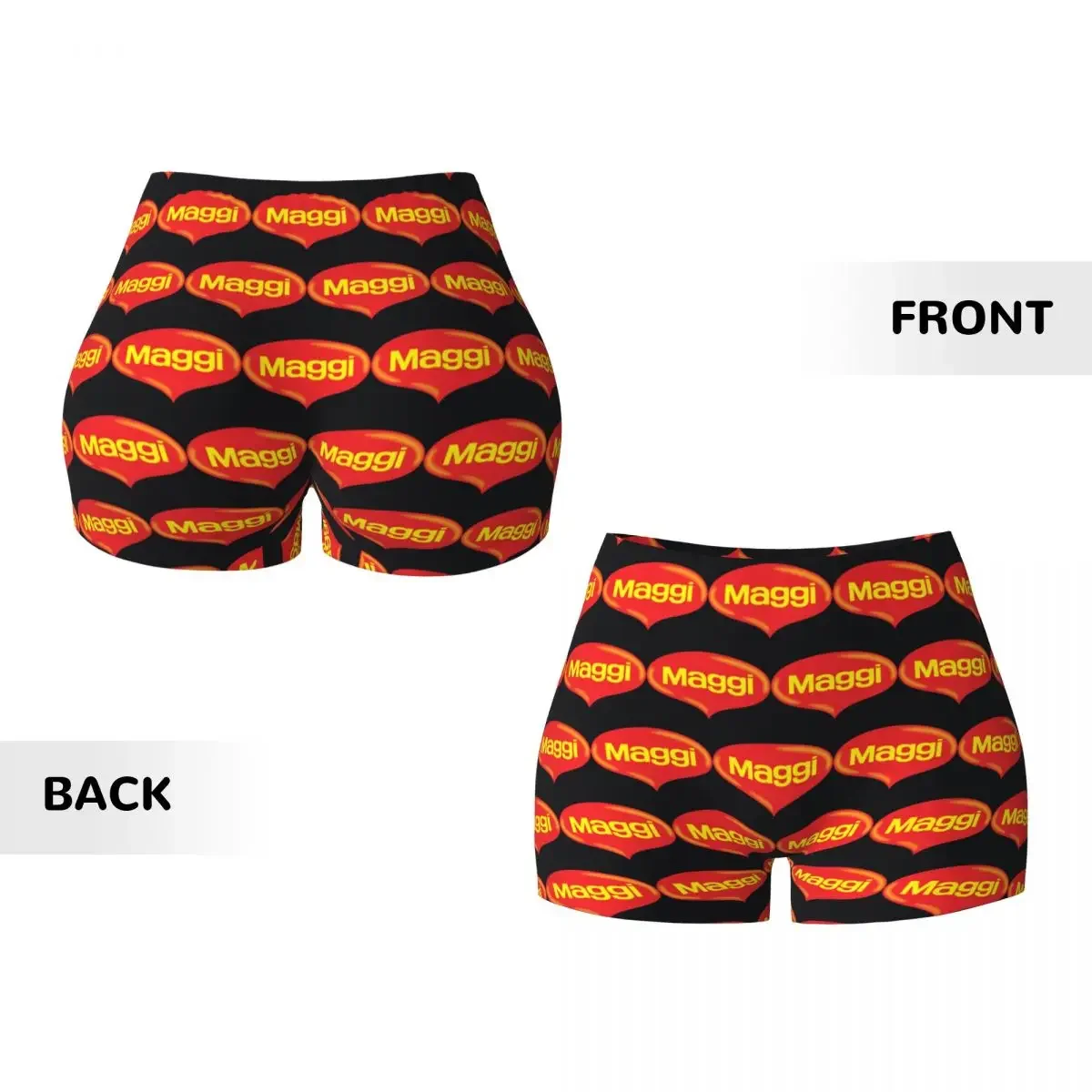 Custom Lifetime Maggi Yoga Shorts Women Gym Workout Running Athletic Volleyball Biker Shorts