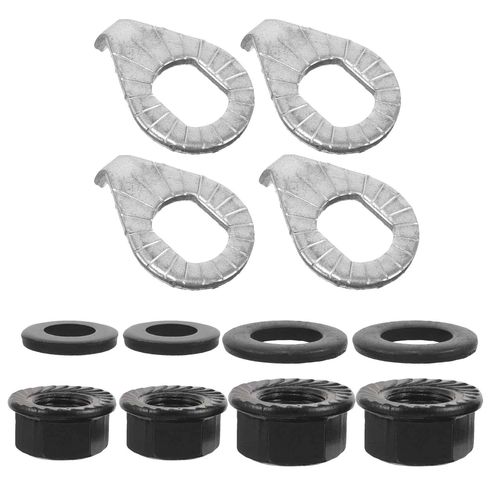 

1 Set Steel Bike Axle Nuts Flange Hub Fastening Kit For Bicycle Replacement Parts Road Mountain Track Electric Bikes Hub Nuts