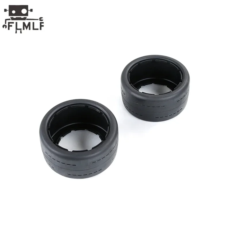 Rc voiture Super Grip avant 170X60mm ou arrière 170X80mm roue chauve pneu peau 2 pièces/ensemble adapté 1/5 HPI ROFUN BAHA ROVAN KM BAJA 5B SS pièces
