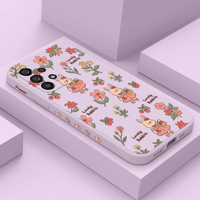 

Strawberry Rabbit Phone Case For Samsung Galaxy A73 A53 A33 A23 A13 A03 A72 A52 A52S A32 A22 A12 A71 A51 A31 A21S 4G 5G Cover