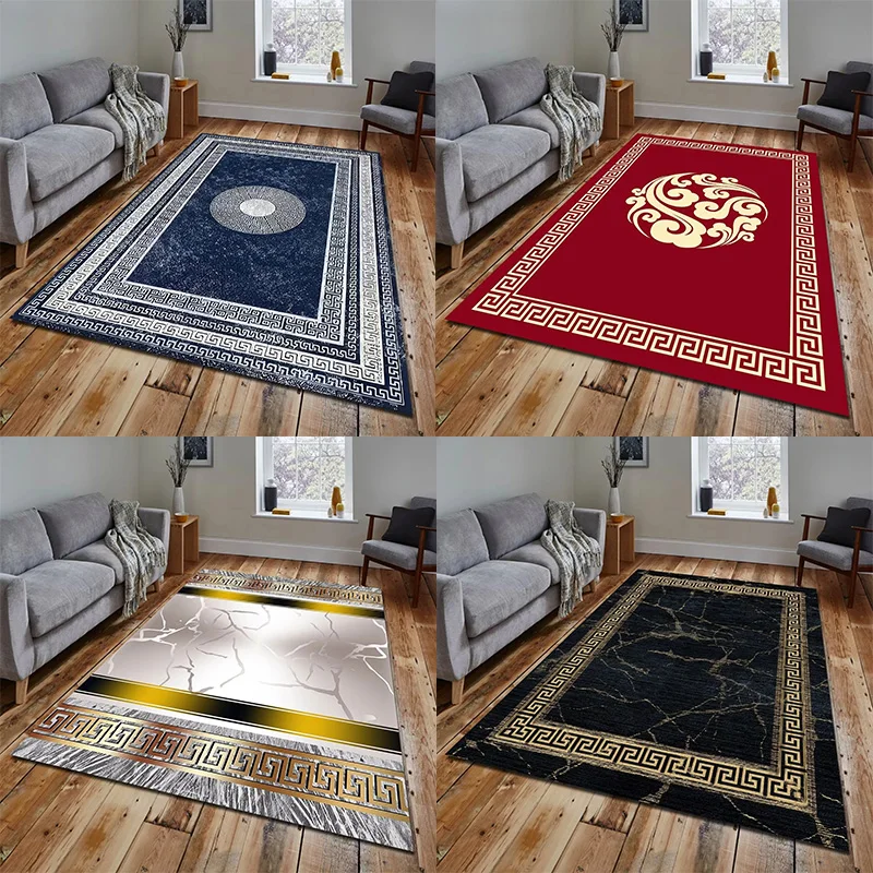

European Rug for Soft Living Room Sofa and Large Bedroom Entryway Non-Slip Decor