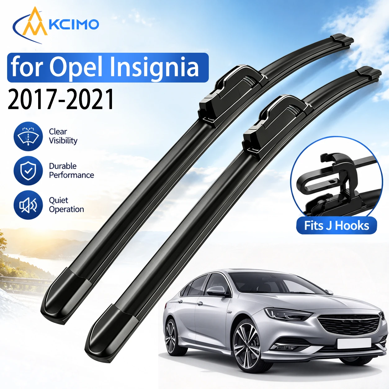 2Pcs Front Windshield Wiper Blades Kit 24