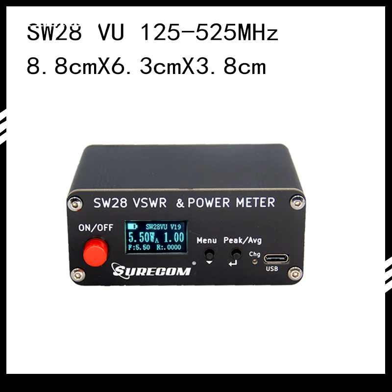 SURECOM SW-28VU SWR  Connector For Two Way Radio Walkie Talkie 125-525MHz 120W SW28 Radio Accessory