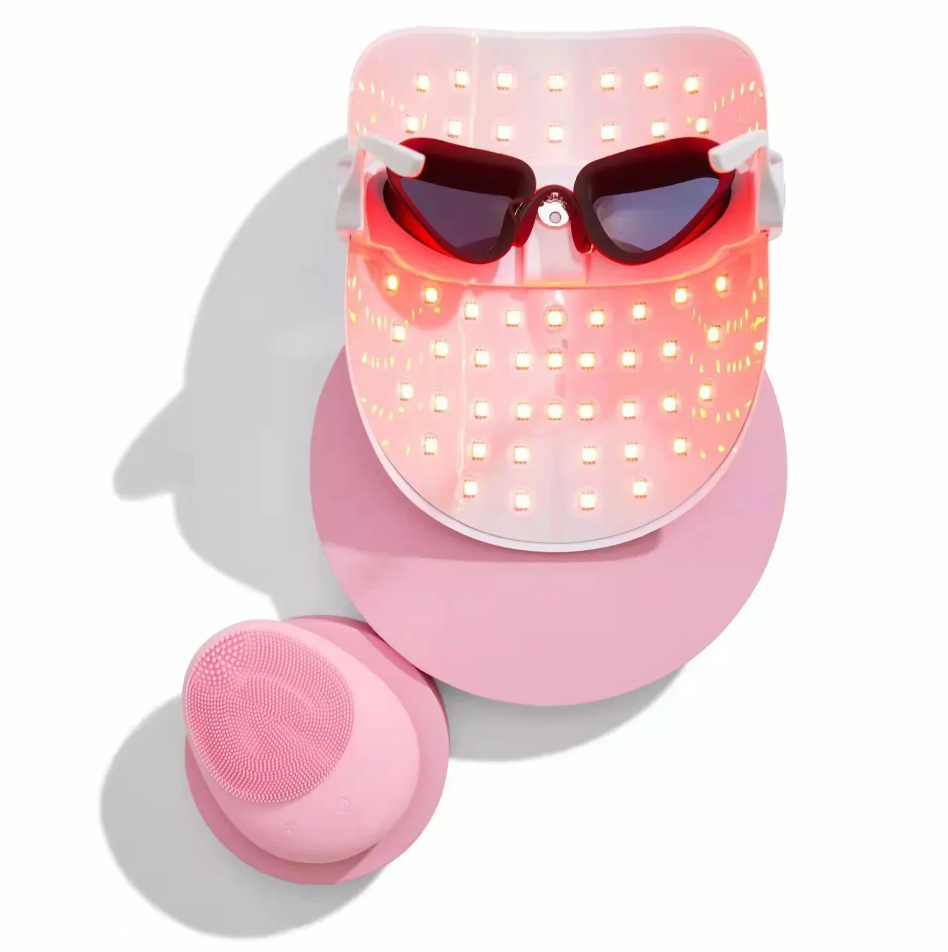 Masque facial de thérapie à la lumière LED rouge anti-âge, masque de beauté, soins de la peau, 7 couleurs