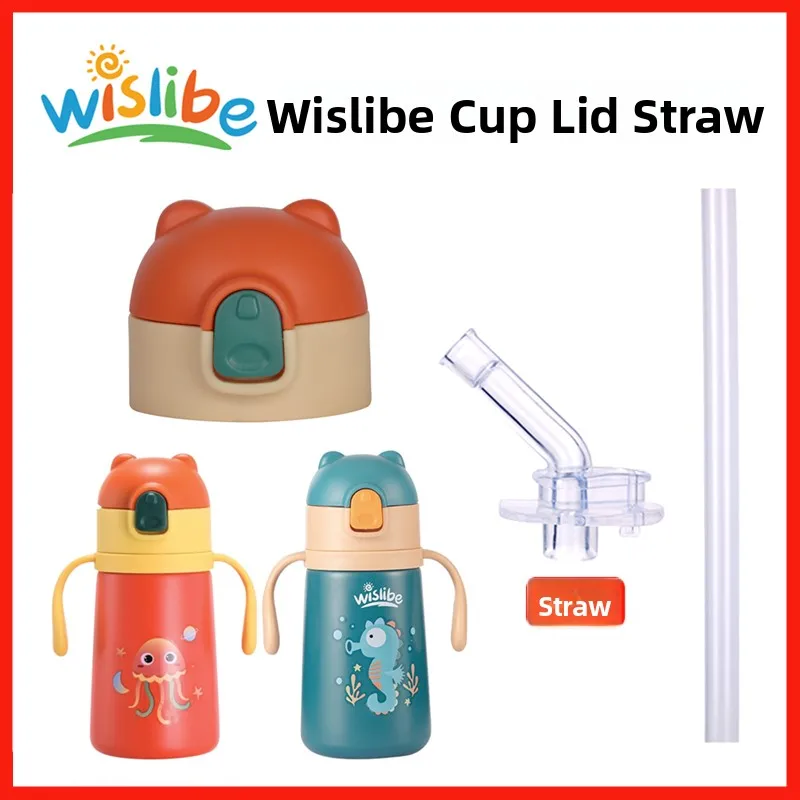 Vaso Térmico Infantil Weii Boer con Tapa Antiderrames, Vaso de Aprendizaje para Bebés con Asa, Antiderrames