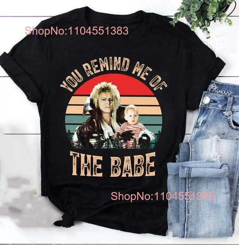 New Labyrinth You Remind Me of The Babe Black Shirt NG2886