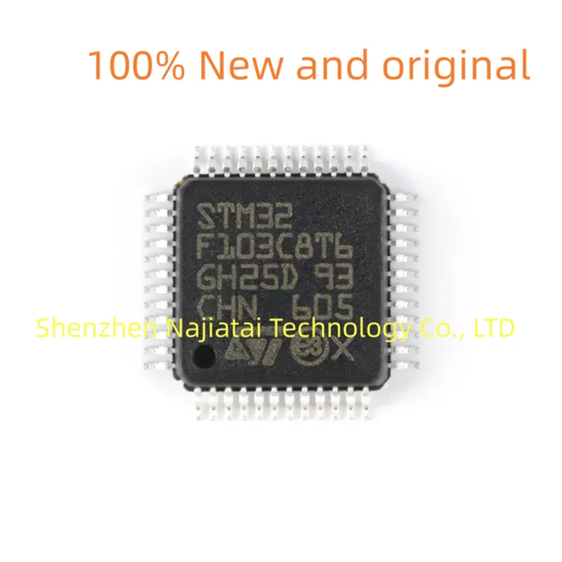 10 Stück/Los 100% neuer originaler stm32f103c8t6 lqfp48 ic Chip