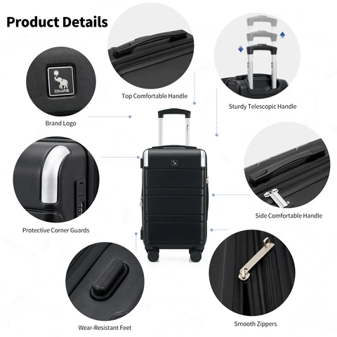 Сумка OIWAS GLOBAL COLLECTION с расширяемым отделением, замком TSA, водонепроницаемым покрытием из ТПУ, ударопрочная, вместительная, готова к путешествиям