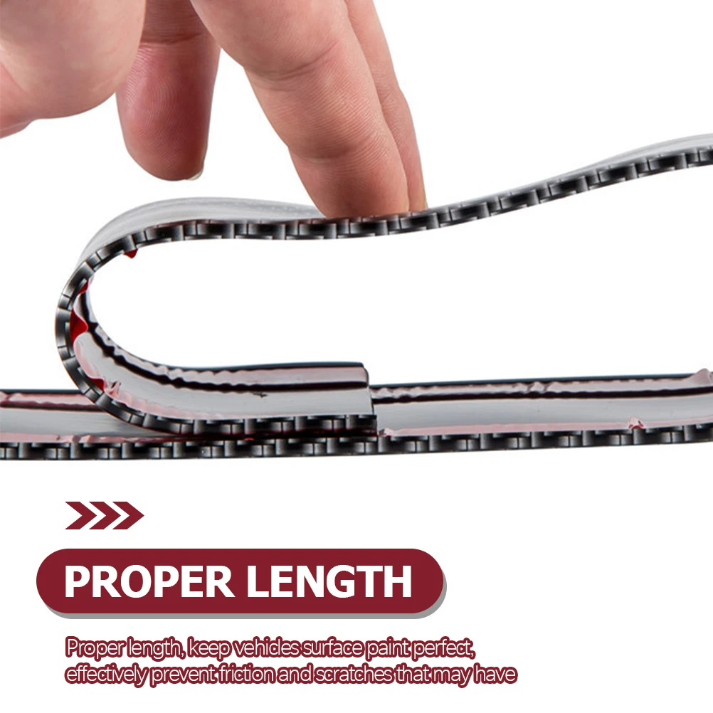

2pcs Car Sill Protector Durable Door Edge Guard Anti-Scratch Entry Protection For Vehicle Paint Carbon Fiber Style Automotive