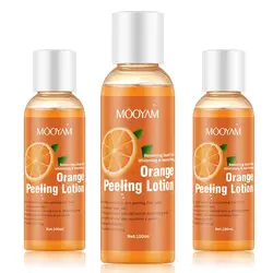 3Pcs Natural Orange Peeling Gel Orange Exfoliating Gel Scrub Face Body Skin Lightening Exfoliating Dark Skin Whitening Lotion