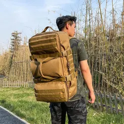 Mountaineering Bag, Large Capacity Handheld Luggage Bag, Multi Purpose Backpack, Handheld Travel Bag, Dual Purpose Fitness Bag