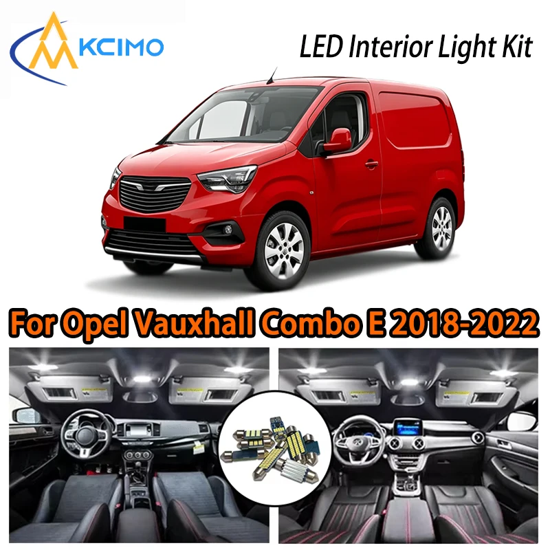 For Opel Vauxhall Combo E 2018-2022 Interior Lights, Super Bright Two Colors Choice, Atmosphere LED Kit