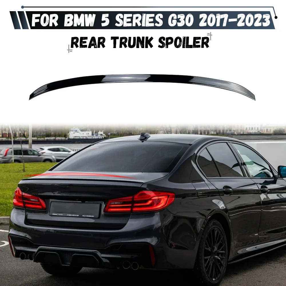 

For BMW 5 Series G30 525i 530i 2017-2023 M5 Rear Trunk Boot Lip Spoiler Wing Rear Tail Wing Auto Accessories