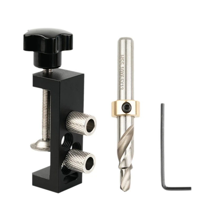 Dễ Dàng Sử Dụng Khung Nhôm Đôi Lỗ Đùn Kim Loại Khoan Bộ Trợ Giúp Cho M6 Lỗ 2020/2040/3030/3060/4040