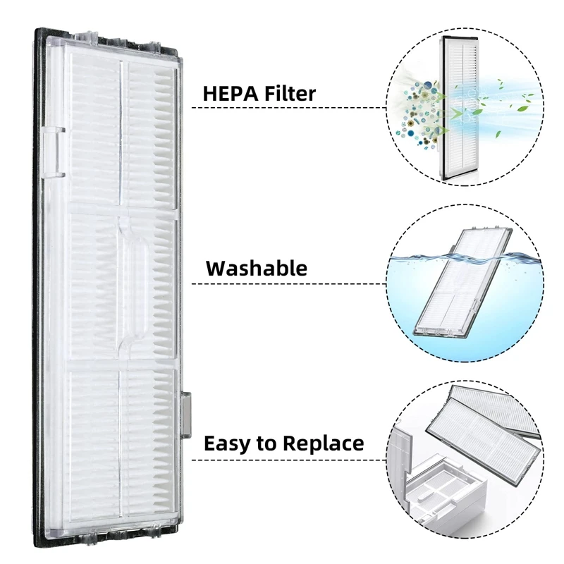 For Xiaomi Roborock S7 T7S T7S Plus Vacuum Cleaner Spare Parts Main Brush Side Brush Hepa Filter Mop Cloth