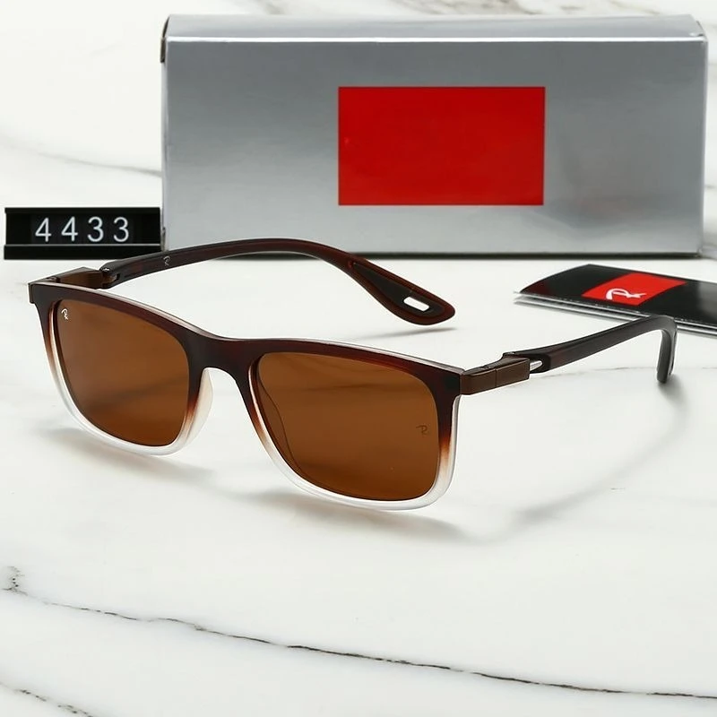 

4433 Square Sunglasses 2024 New UV400 Polarized Unisex Sports Driving Glasses Metal Frame Vintage Oversized