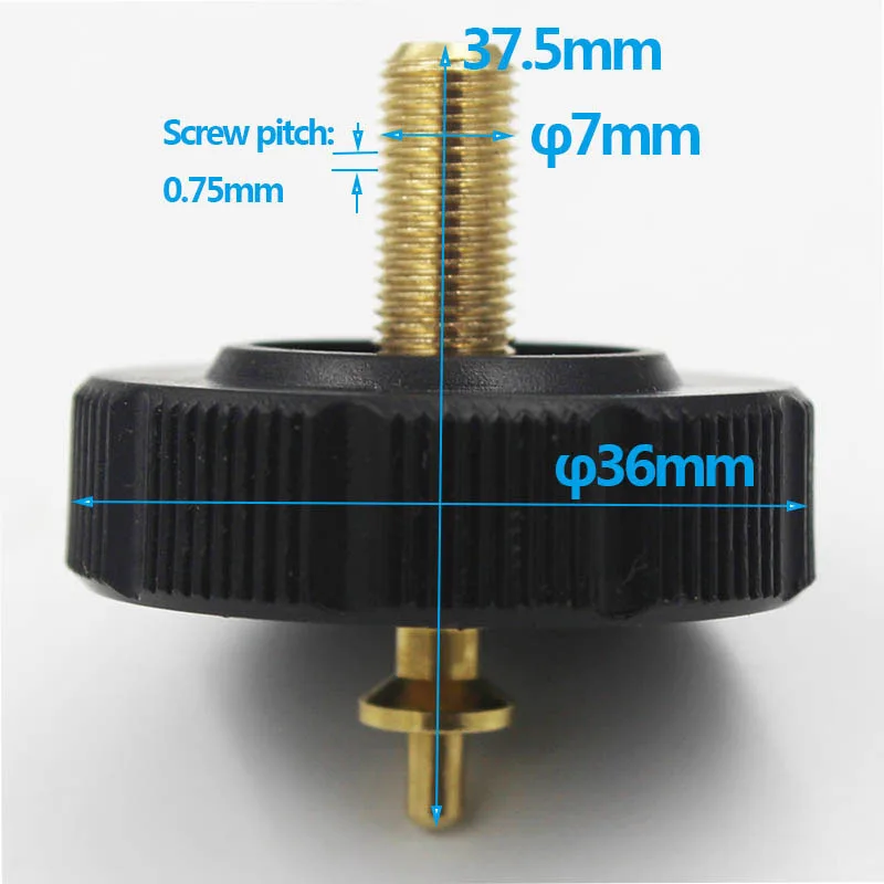 M7 Level Instrument Feet Screw Support Legs for OUTU TJOP with Different Pitch 0.75mm 1.0mm 1PCS