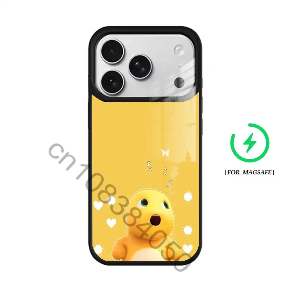 Dino k-kuning Phone Case For iPhone 17,16,15,14,13,12,11,Pro,Max,Plus,Mini,SE4,E Magnetic For Magsafe Wireless