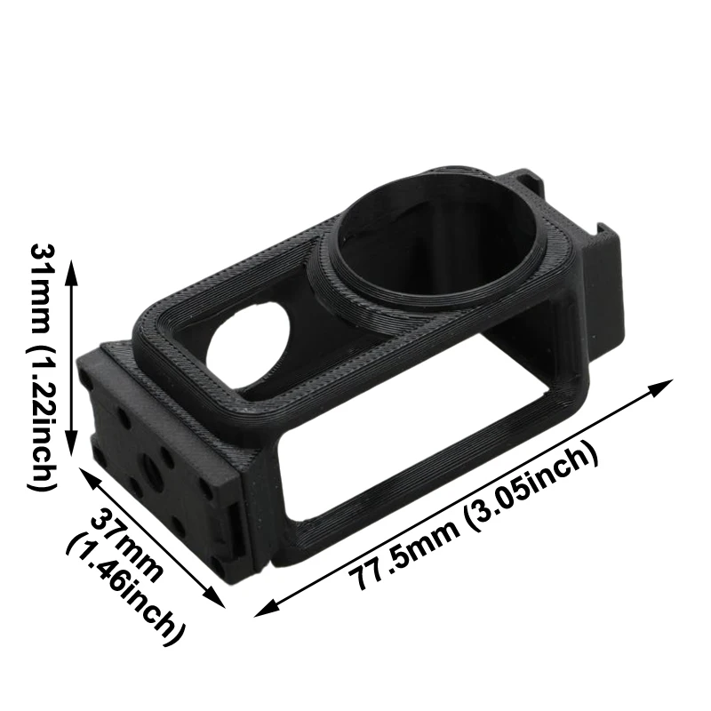 1PC Versione Scarpa Fredda Custodia protettiva magnetica a sgancio rapido a doppio senso PETG-CF Baionetta 1/4 Foro per vite per DJI Osmo Nano Parti fai da te