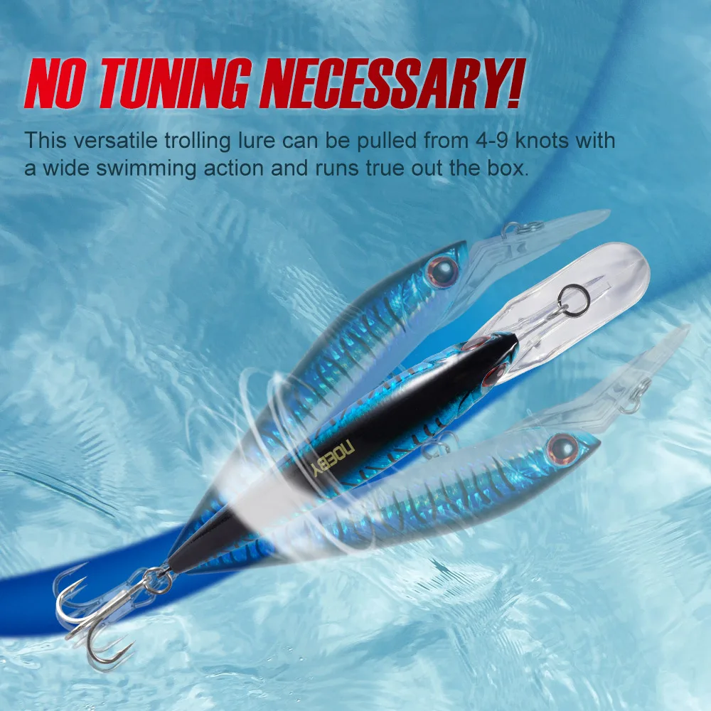 NOEBY Trolling Minnow Señuelo Hundible para Atún - imagen 5