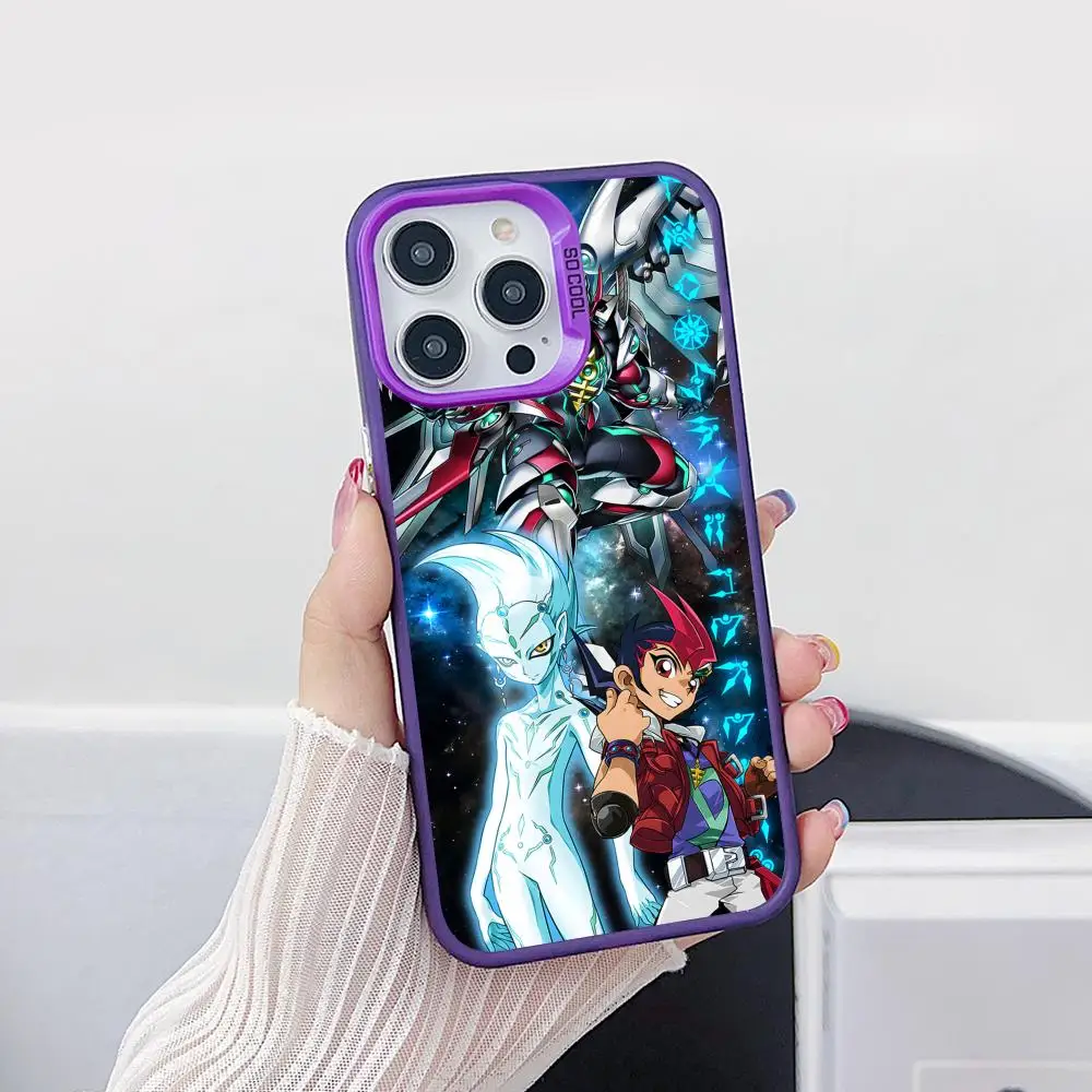 

Чехол для мобильного телефона Yugioh Yuma Tsukumo для iPhone 17, 16, 15, 14, 13, 12, 11 X XR XS 8 7 Pro Max Plus, полупрозрачный фиолетовый чехол, красивый