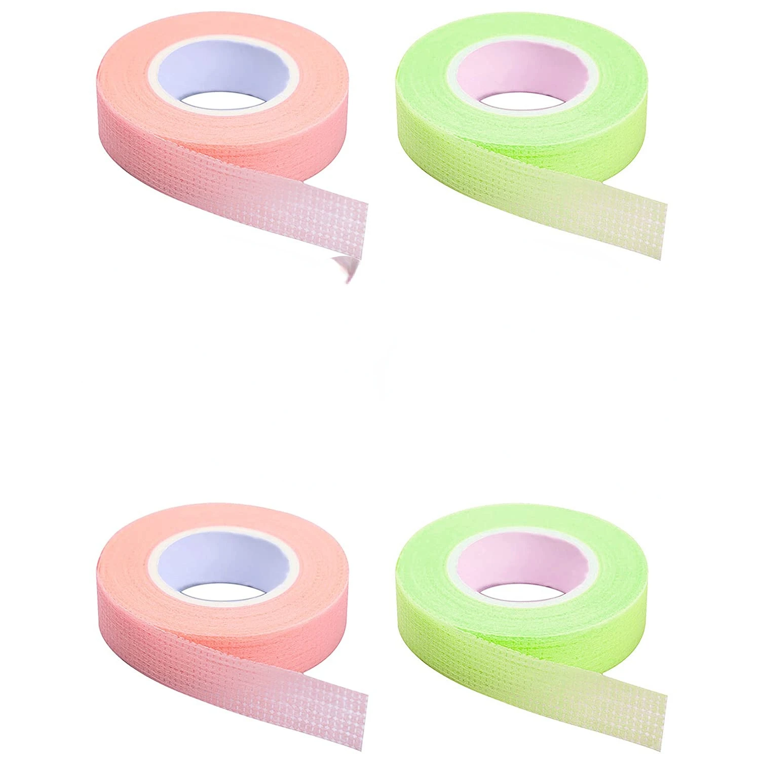 4pcs Eyelash Adhesive Tape Fabric Eyelash Extension Tape Breathable Micropore Fabric Tape for Eyelash Extension Supplies Eye Pad