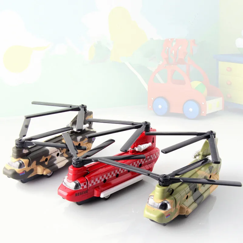 

Alloy pull back helicopter transport aircraft model,double rotor transport aircraft toys,gift toys for children.free shipping