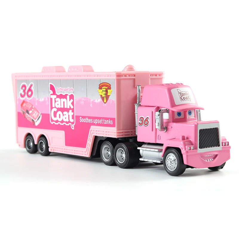 Auto-Transporter Lightning McQueen Jackson Storm Daniel Swervez Chick Hicks' Transporter Legierungs-Druckgussmodell Spielzeug-Container-LKW Geschenke – Detail 7