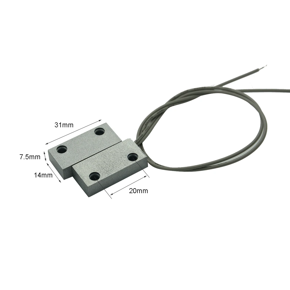 10Pcs Small Metal Case Door Contact Switch Normally Close Mini Magnetic Door Sensor Limit Position Detector For Smart Control