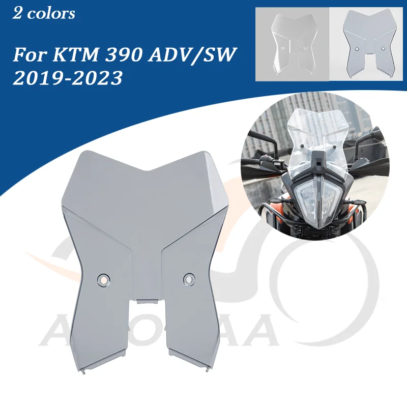 For KTM 390 Adventure ADV SW Windscreen WindShield Wind Deflector Motorcycle Accessories 2019 2020 2021 2022 2023