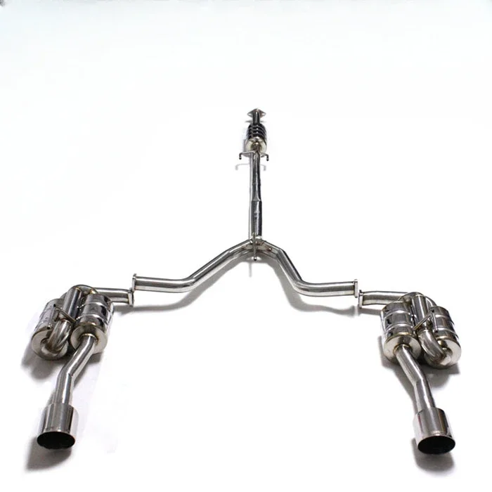 Titanium Exhaust For Nissan TEANA/PATROL Stainless Steel Pipes Catback With Quad Double Tip