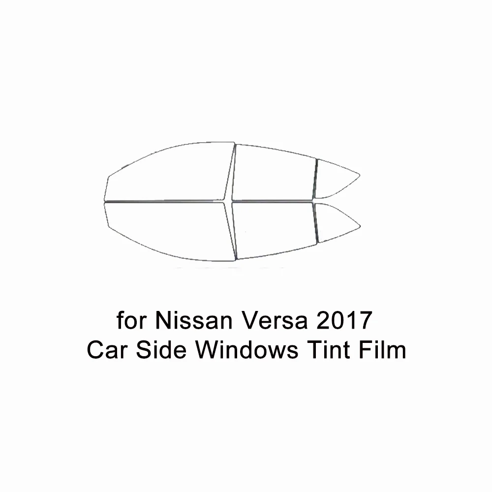 

For Nissan Versa 2017 Pre-Cut Easy Install Car Window Tint Film Kit Solar Tinted Film Privacy,Heat &UV Protection