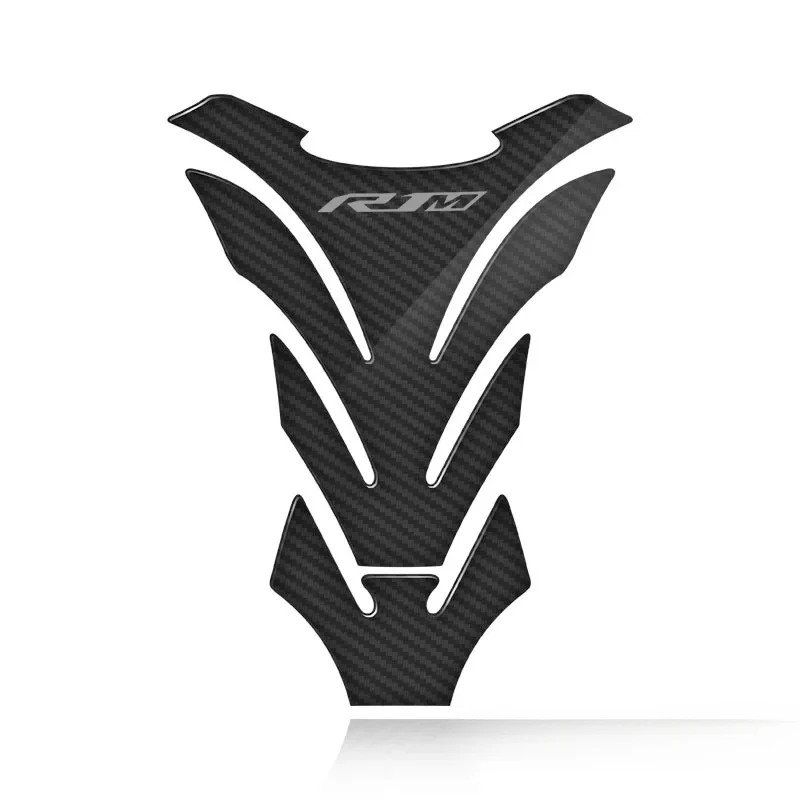 3D Carbon Fiber Motorcycle Fuel Tank Pad Cover Protective Decals Stickers For YZF R1/R1M Logo