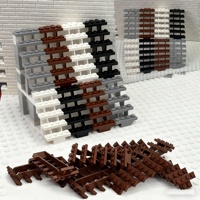 8pcs 7x4x6 StaircaseBuilding BlocksStaircase Bricks House Stairs Straight Open 30134 Steps Ladder Modular My City Building Block