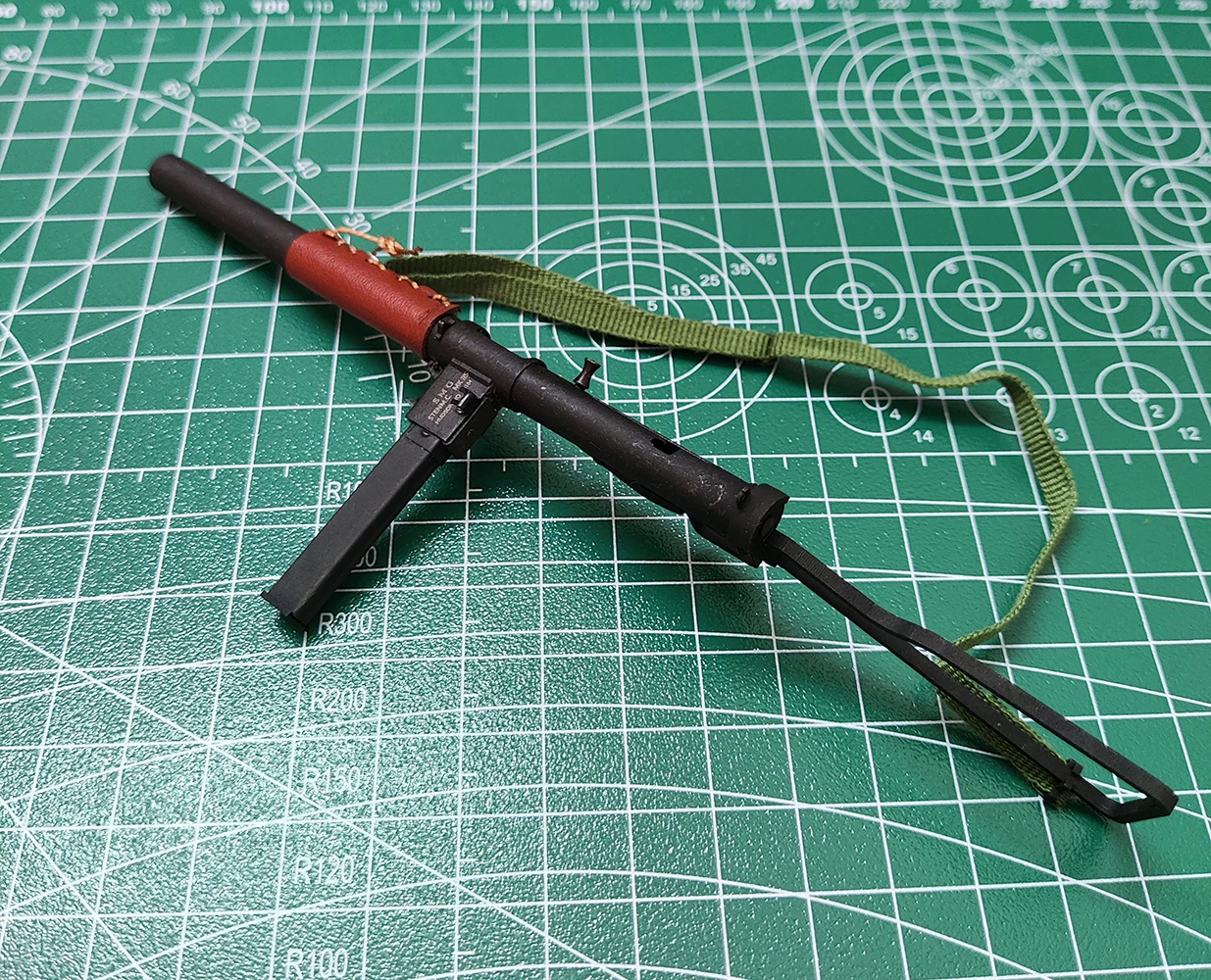 1:6 WWII Serie Wapen Mark 2S Speelgoedpistool Massief Hout Metaal Handgemaakte Replica Geweer Demontage Pistool Model voor Actiefiguren